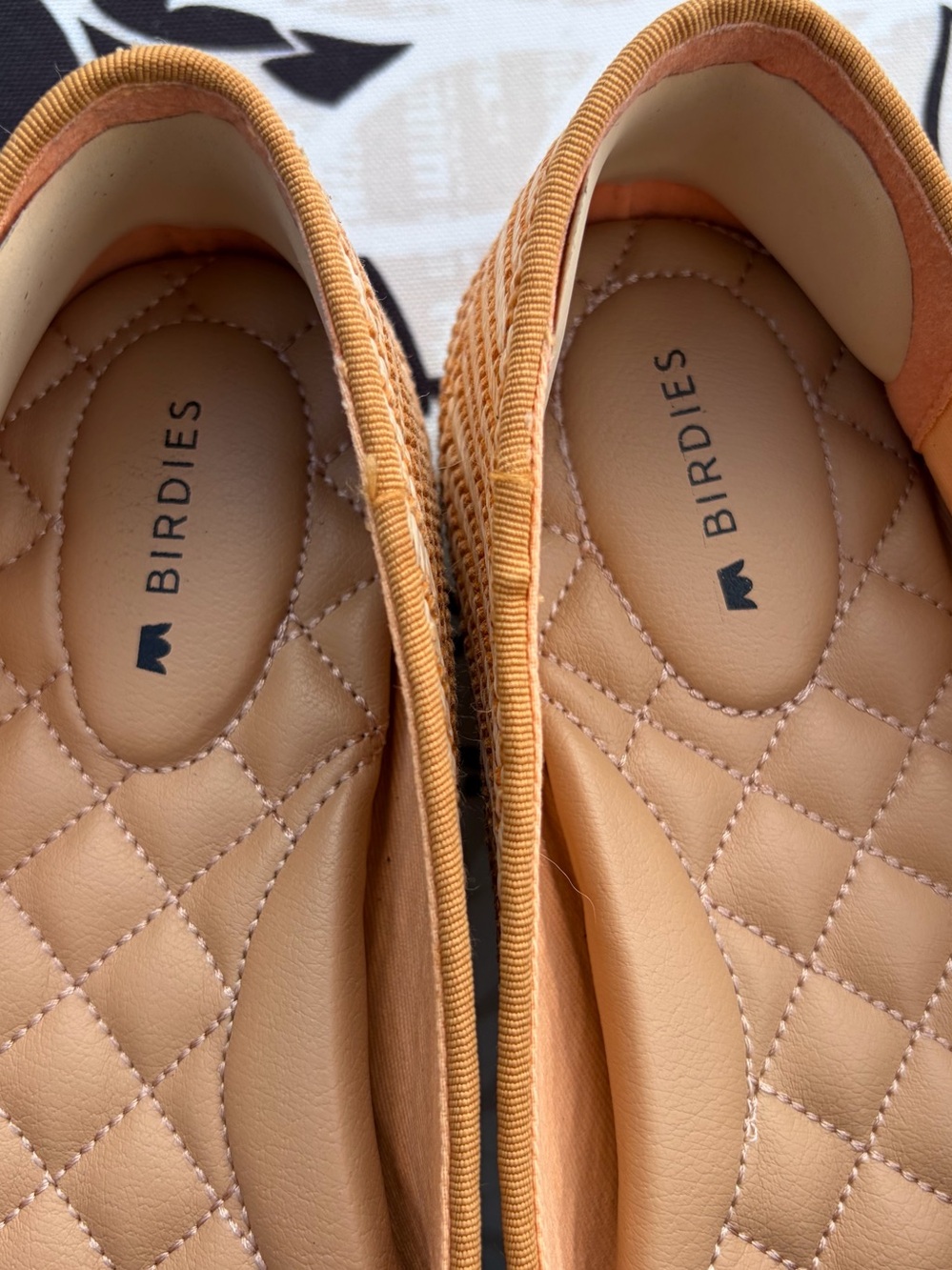 Birdies The Blackbird Loafer in Honey Herringbone Raffa Sz 6 Knot Slip On Flat - Picture 13 of 15